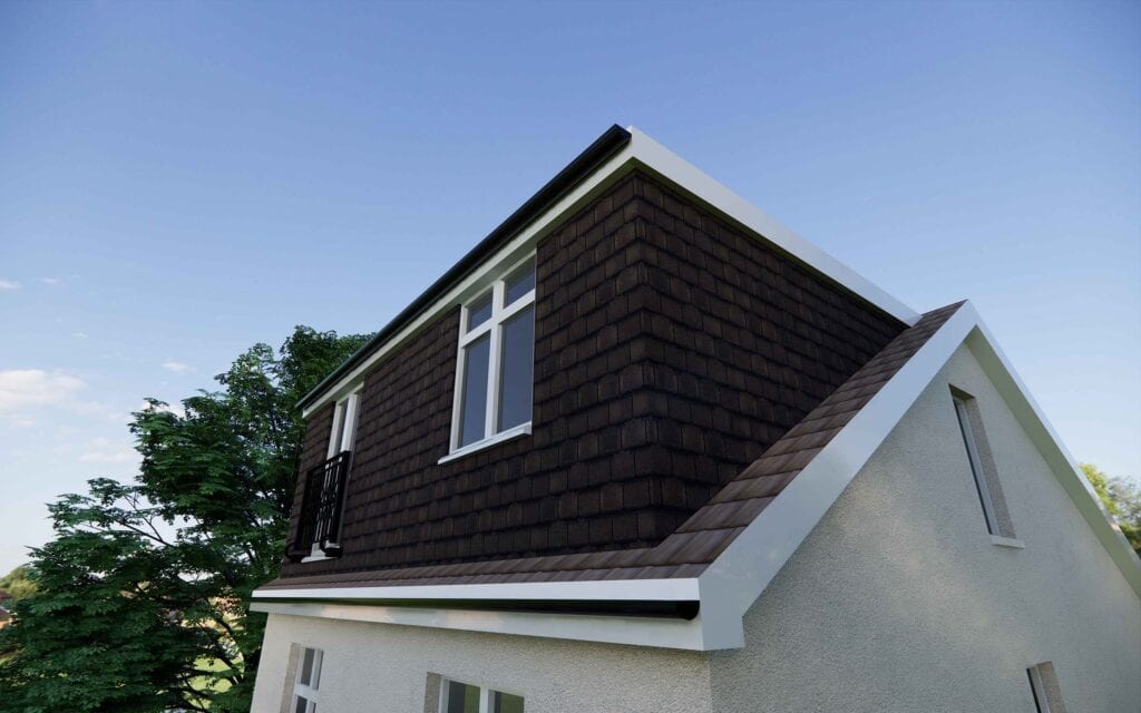 anothe example of a loft conversion architect this time using tiles on the loft dormer