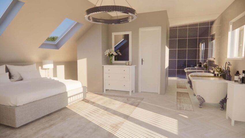 stunning loft bedroom in Thurrock